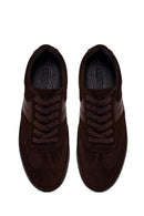 Male Brown Lace-Up Suede Leather Sneaker | Derimod