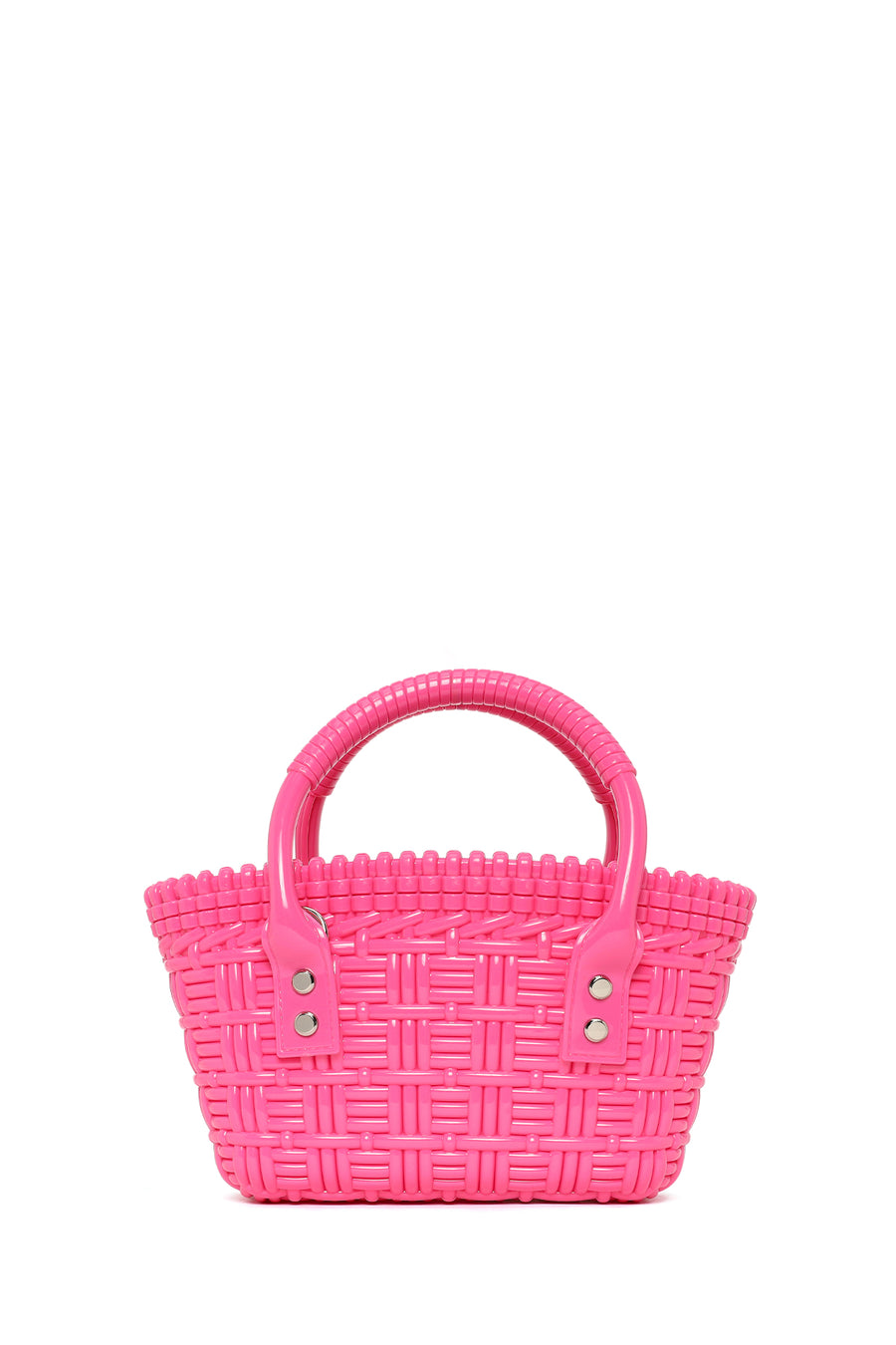 Women's Pink Long Strap Mini Jelly Handbag