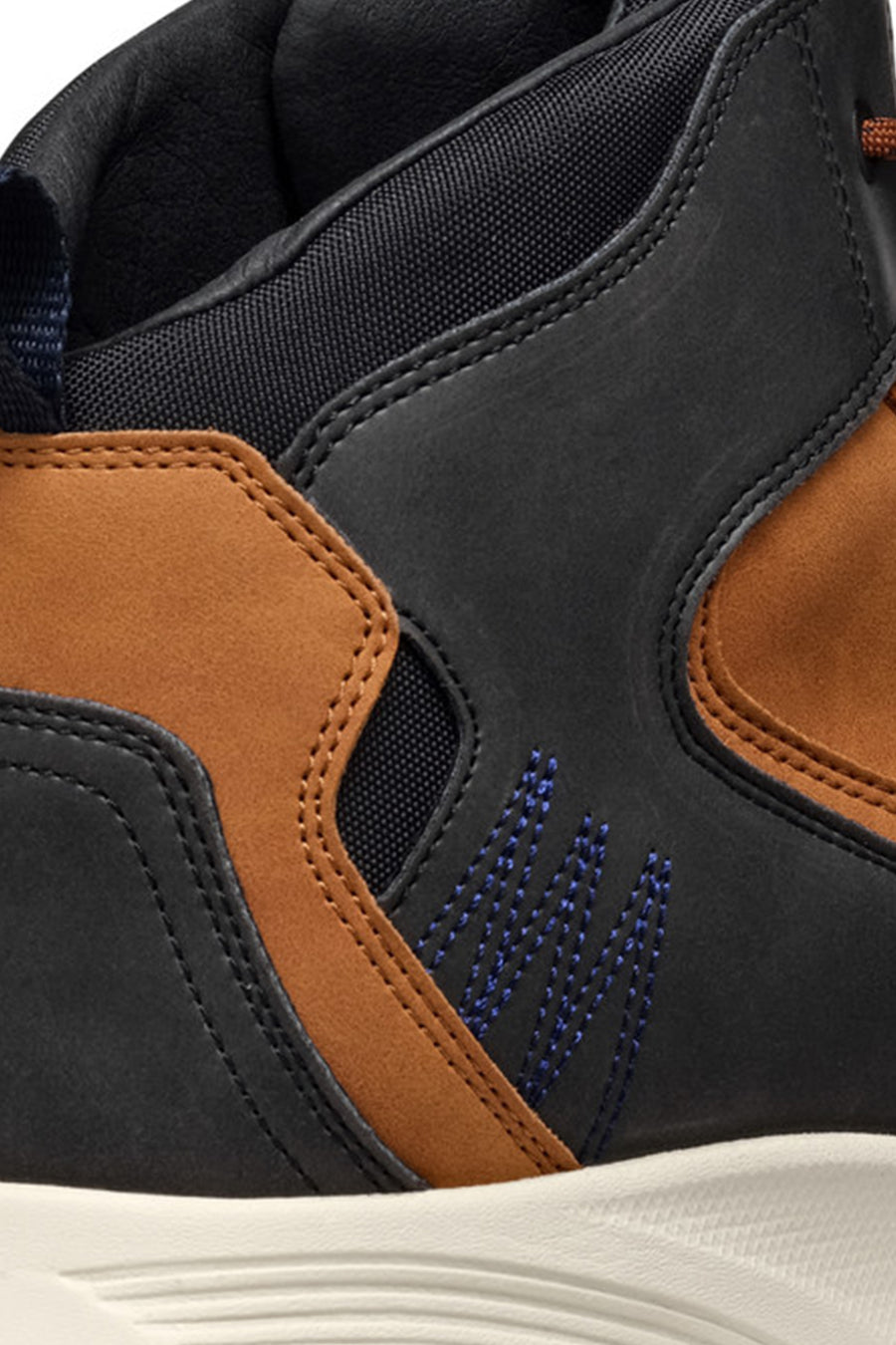 Geox Men Brown Lace-Up Fabric Boots