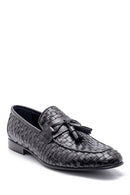 Men's Leather Knit Pattern Loafer | Derimod