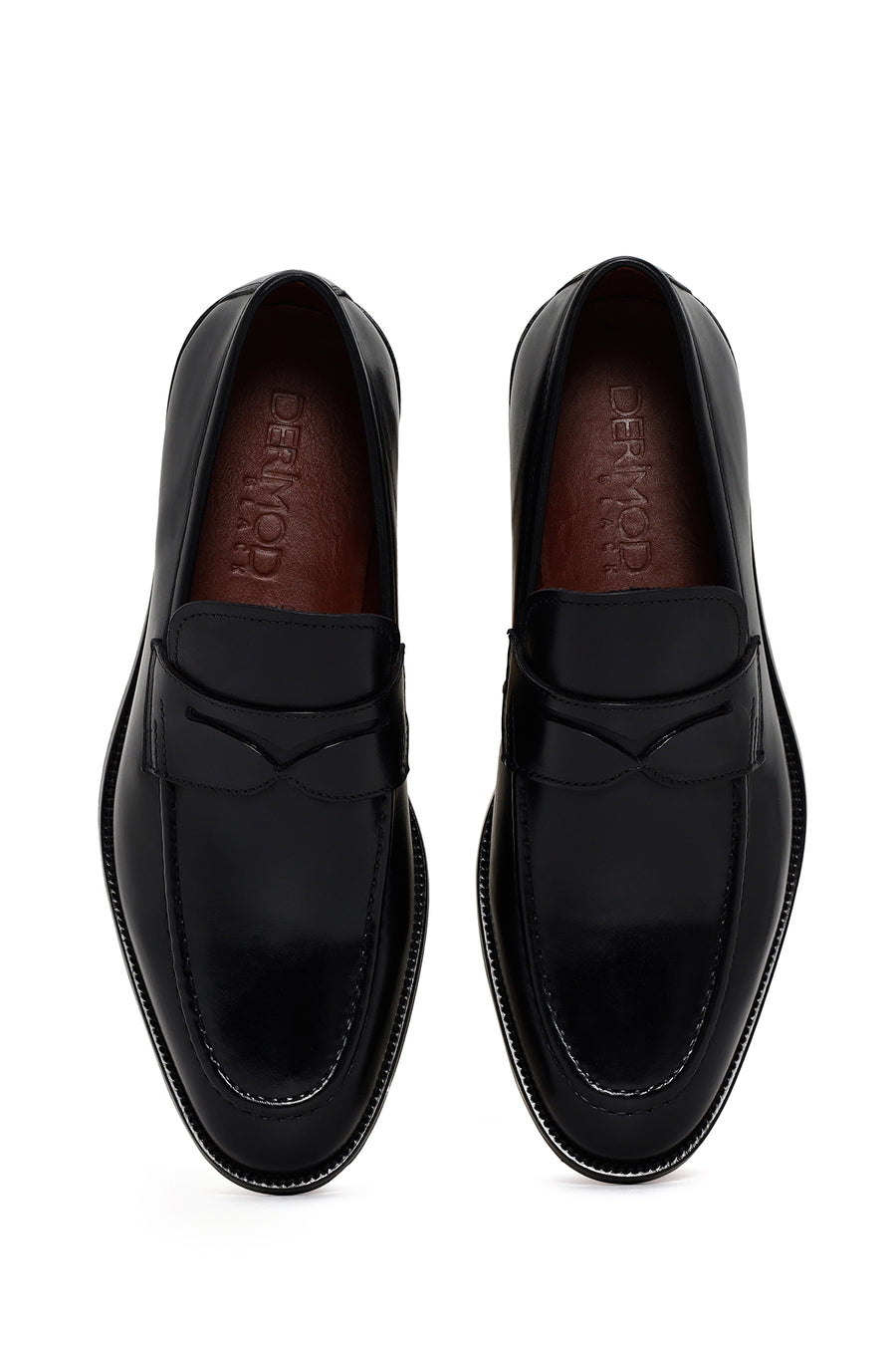 Erkek Siyah Deri Klasik Loafer