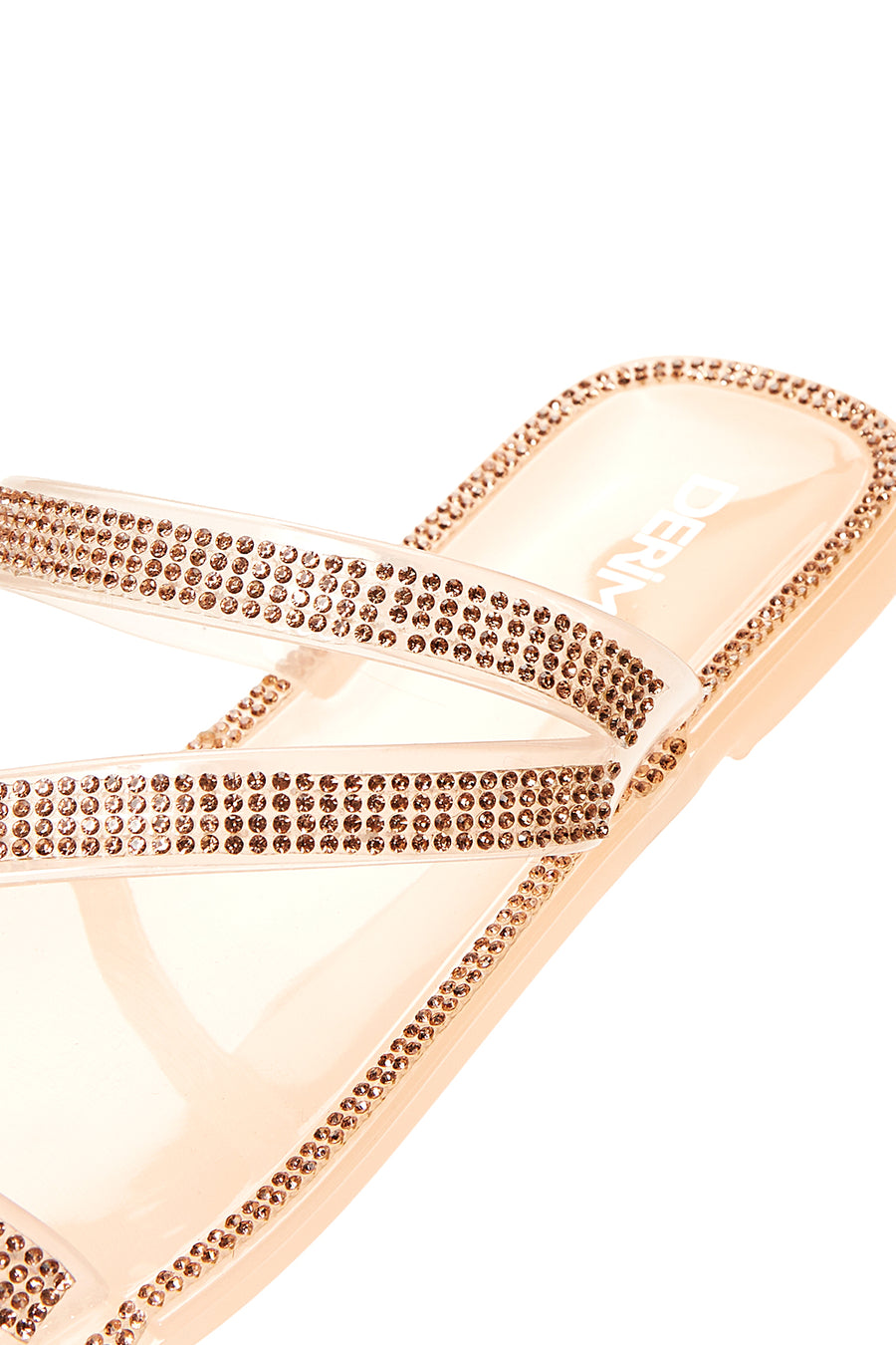 Women's Pink Jelly Stone Slippers