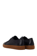 Male Black Lace-Up Leather Sneaker | Derimod