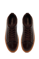 Male Brown Lace-up Leather Sneaker | Derimod