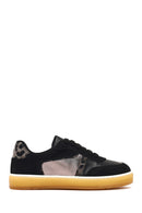 Kadın Siyah Bağcıklı Kalın Tabanlı Desenli Sneaker | Derimod