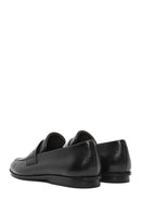 Men's Black Leather Casual Loafer | Derimod