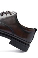 Male Brown Lace-up Leather Casual Shoes | Derimod