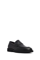 Erkek Siyah Deri Loafer | Derimod