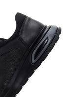 Men's Black Lace-Up Leather Casual Sneaker | Derimod