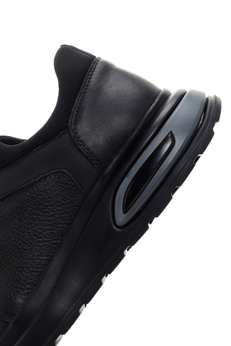 Erkek Siyah Deri Casual Sneaker