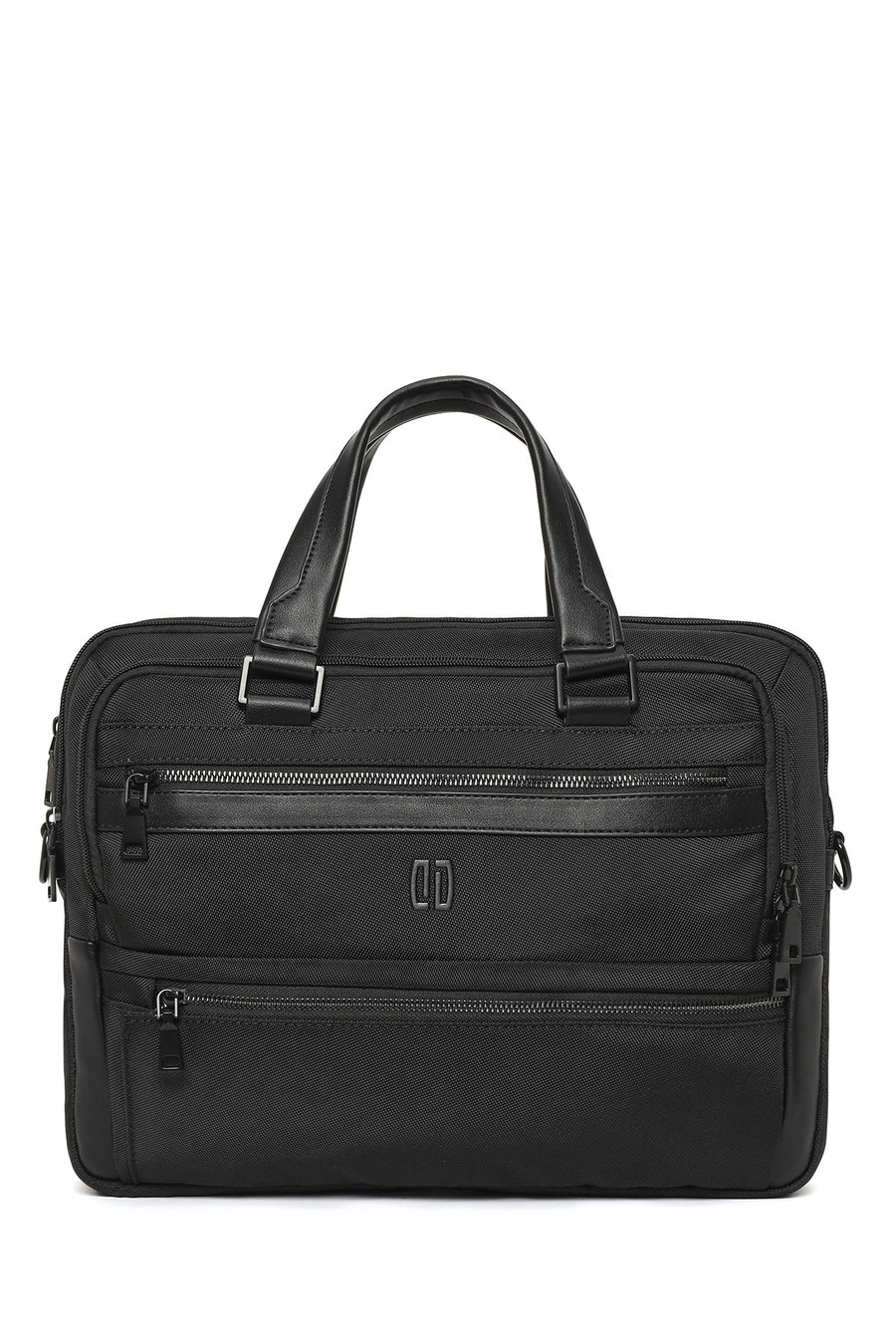 Men's Black Long Strap Briefcase