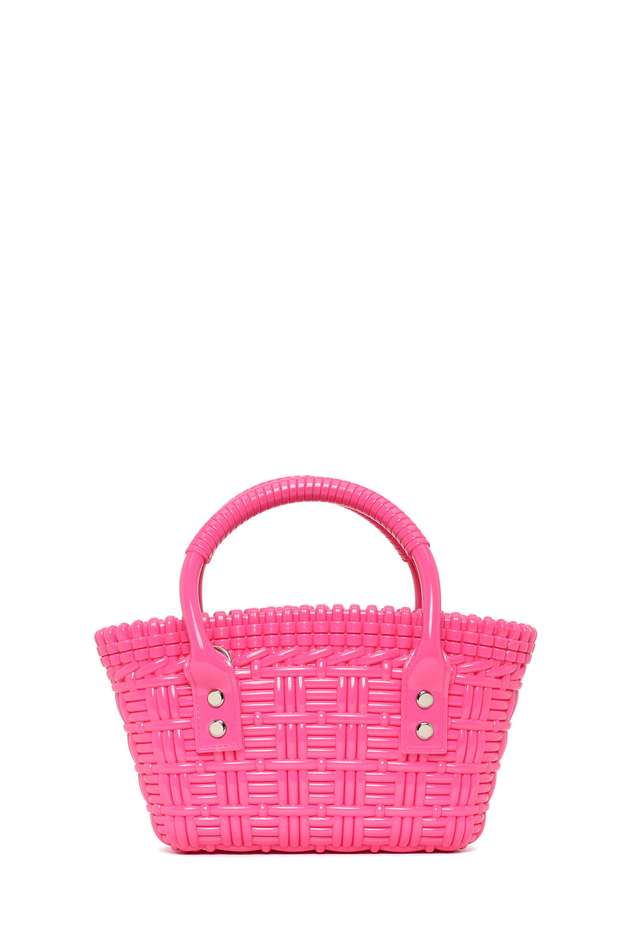Women's Pink Long Strap Mini Jelly Handbag