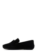 Men's Black Suede Leather Casual Loafer | Derimod