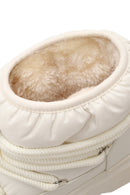 Woman Beige Lace-up Thick-soled Boots | Derimod