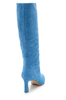 Women's Nubuck Leather Heeled Boots | Derimod
