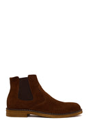 Male Brown Suede Chelsea Boots | Derimod
