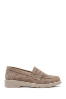 Women's Mink Suede Leather Comfort Loafer | Derimod