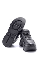 Women's High-Sole Leather Sneaker | Derimod