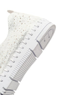 Woman White Fabric Comfort Shoes | Derimod