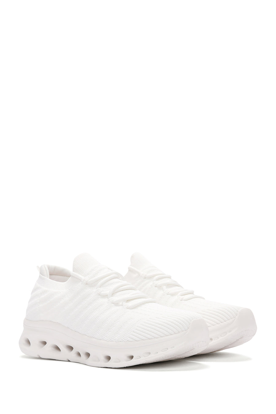 Derimod Zero Women's White Lace-Up Thick Soled Sneaker