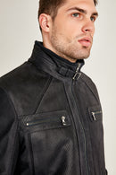 Oliver Men's Leather Jacket | Derimod