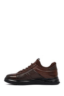Male Brown Lace-up Leather Casual Sneaker | Derimod