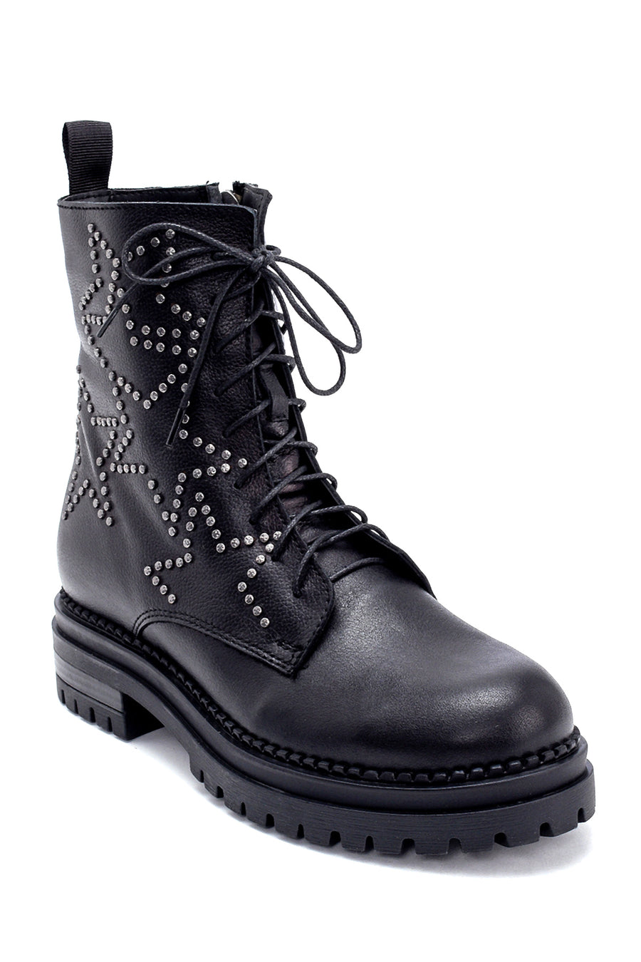 Women's Leather Star Detailed Boots