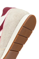 Women's Beige Lace-up Leather Sneaker | Derimod