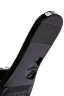 Women's Black Jelly Stone-Embellished Slippers | Derimod