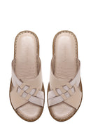 Woman Mink Wedge Comfort Slipper | Derimod