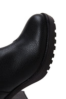 Women's Black Zippered Chunky Heel Boots | Derimod