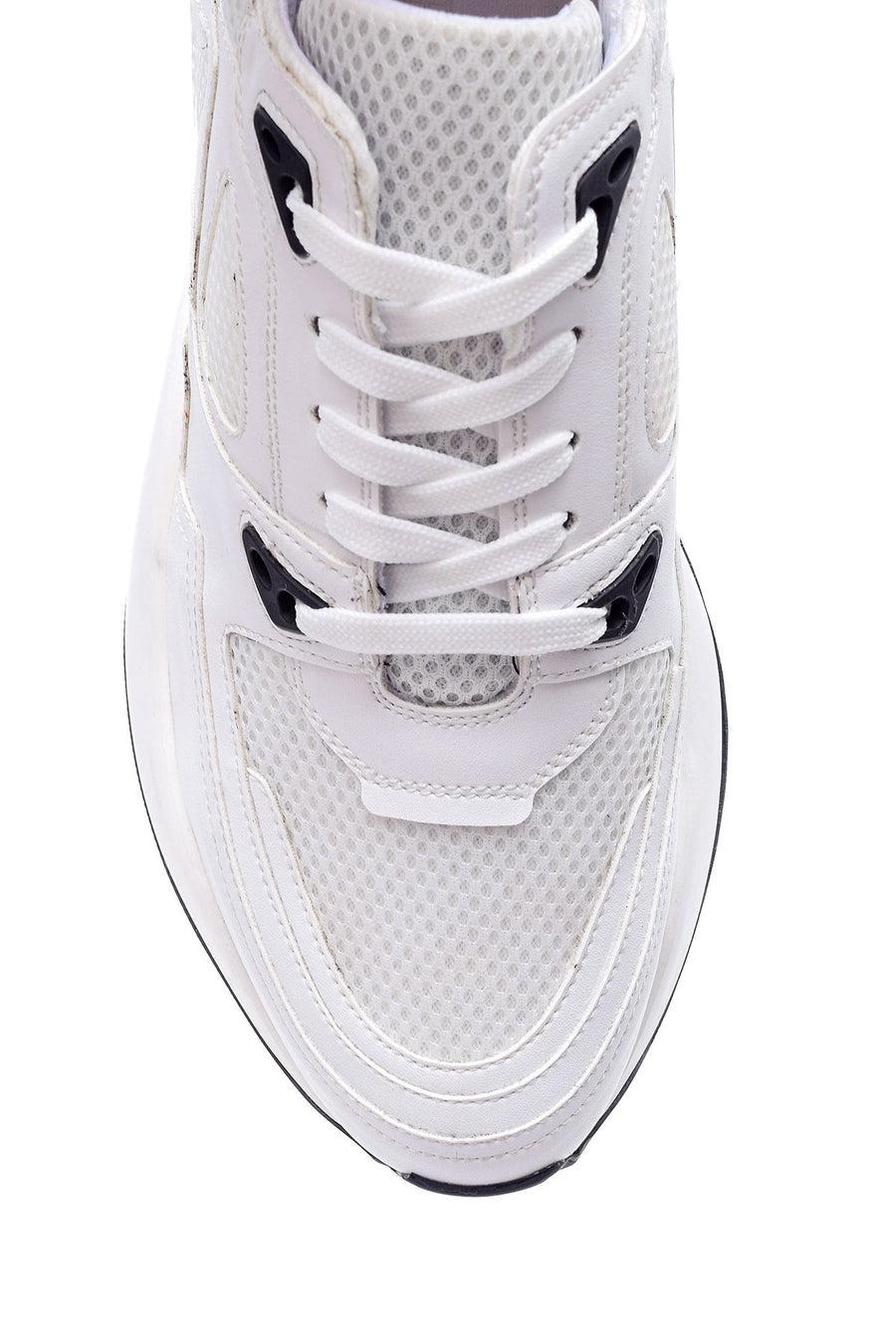 Erkek Yüksek Tabanlı Deri Sneaker