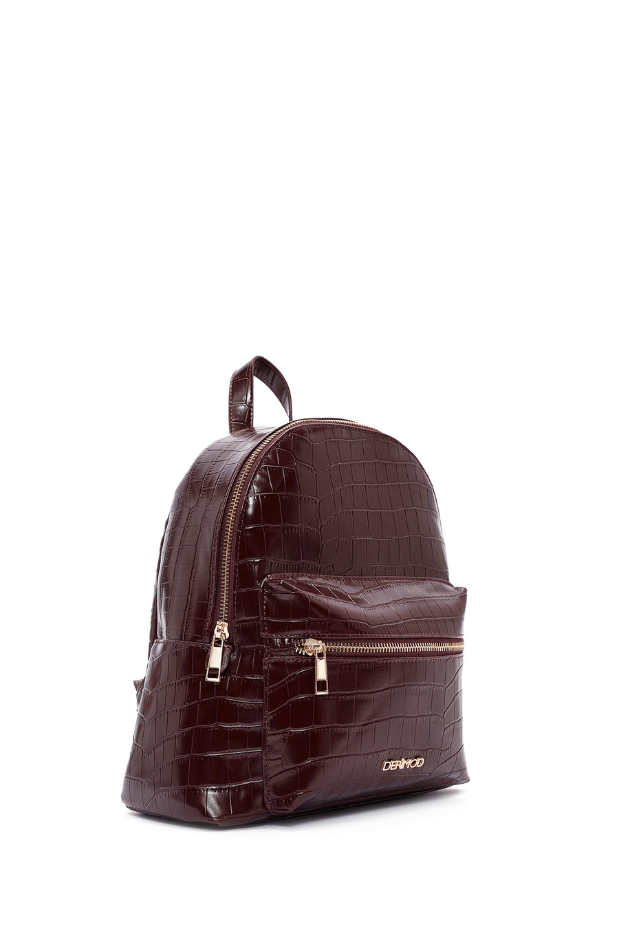 Women's Claret Red Patterned Backpack
