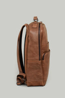 Tan Men's Leather Backpack | Derimod