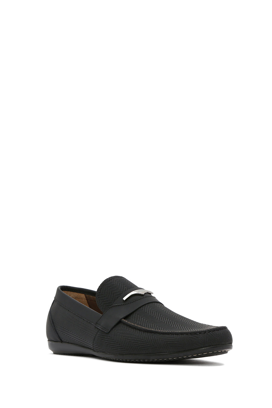 Erkek Siyah Deri Casual Loafer