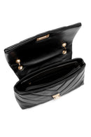 Women's Black Chain Strap Quilted Shoulder Bag | Derimod