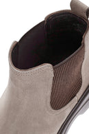 Men's Beige Nubuck Leather Chelsea Boots | Derimod