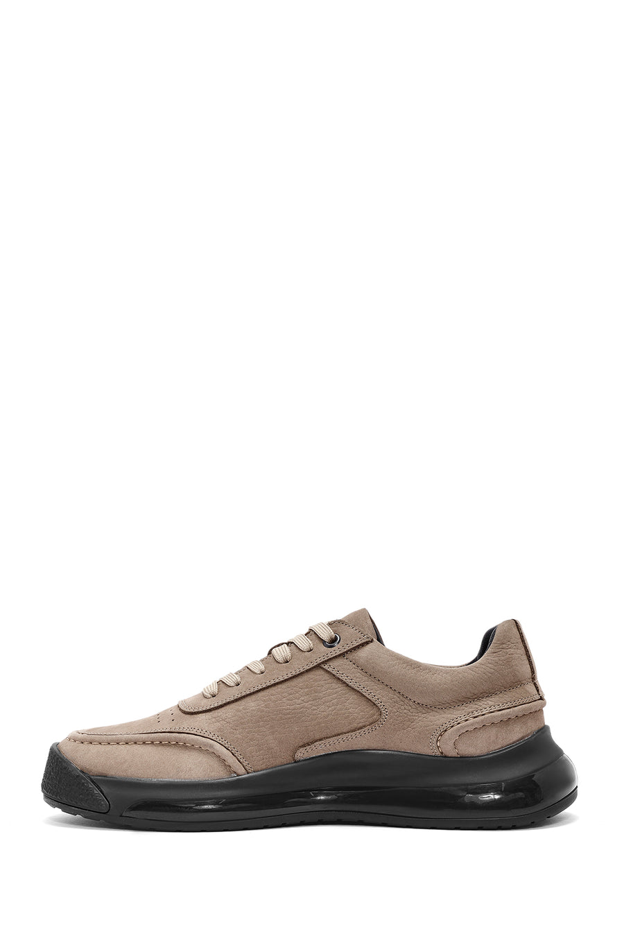Male Mink Lace-Up Nubuck Leather Sneaker