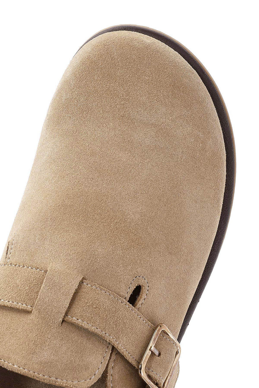 Women's Camel Back Tie Suede Leather Sandals
