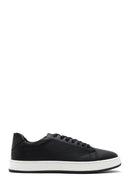 Men's Black Lace-up Leather Sneaker | Derimod
