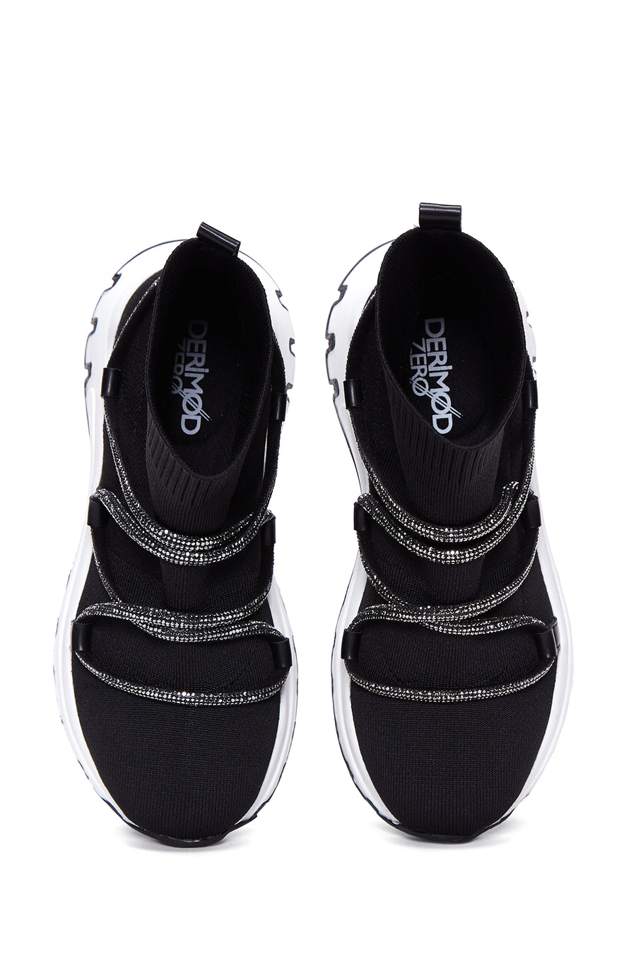 Women's Black Stone High Top Sneaker