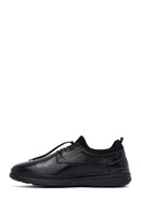 Male Black Lace-Up Thick-Soled Leather Casual Shoes | Derimod