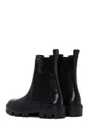 Women's Black Leather Chelsea Boots | Derimod