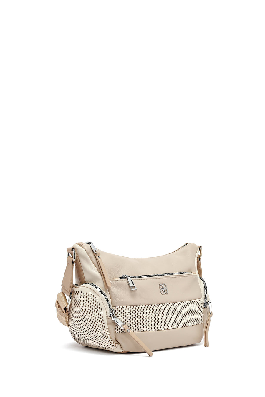 Women's Beige Long Strap Crossbody Bag