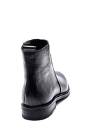 Men's Leather Zippered Boots | Derimod