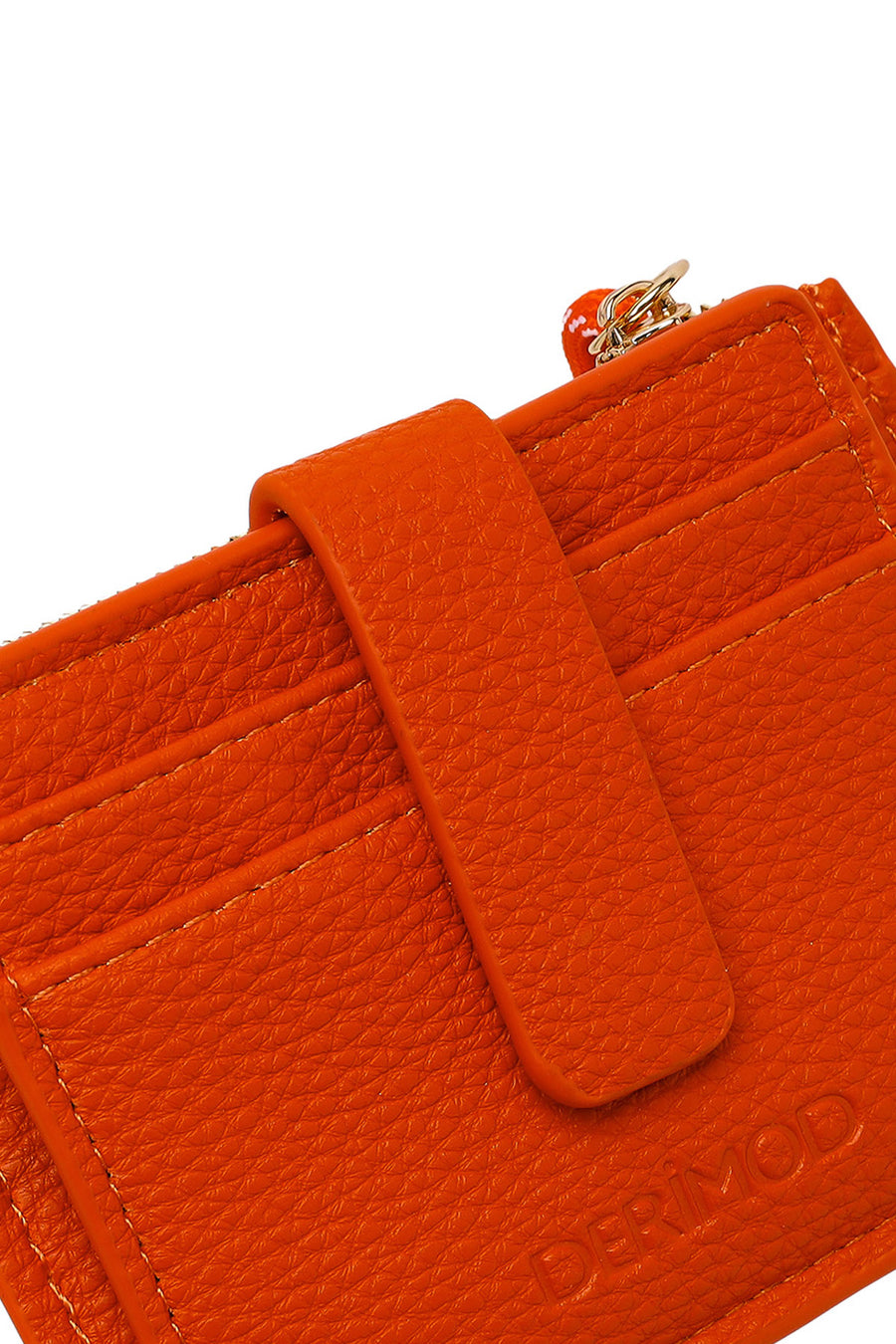 Woman Orange Charm Card Holder