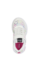 Geox Girl White Assister Strap Leather Sneaker | Derimod
