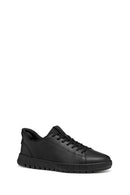 Geox Men Black U Flextrıde Plus Lace-up Leather Sneaker | Derimod