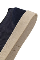 Erkek Lacivert Bağcıklı Süet Deri Sneaker | Derimod