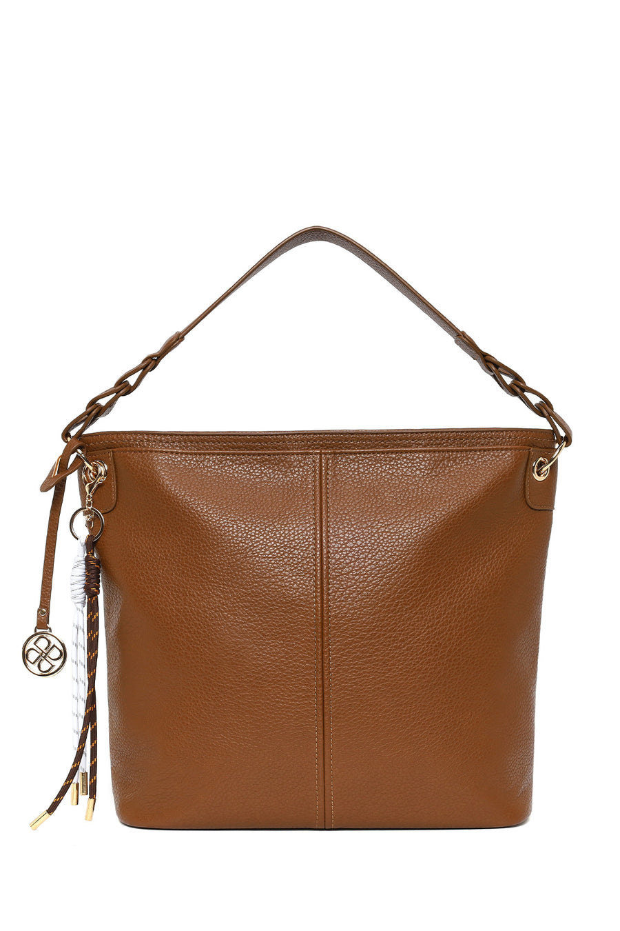 Woman Brown Long-Strap Shoulder Bag